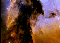 Another image of the Eagle Nebula seen by the Hubble Space Telescope.