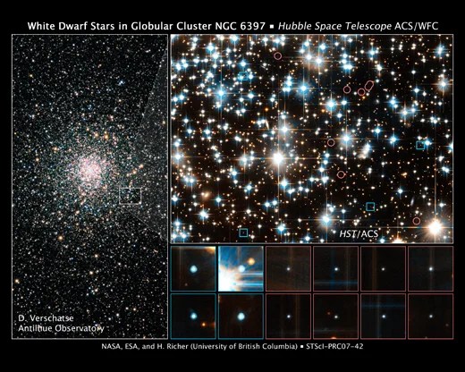 Hubble image of globular star cluster NGC 6397