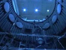The inside of the NASA Goddard Thermal Vacuum Chamber