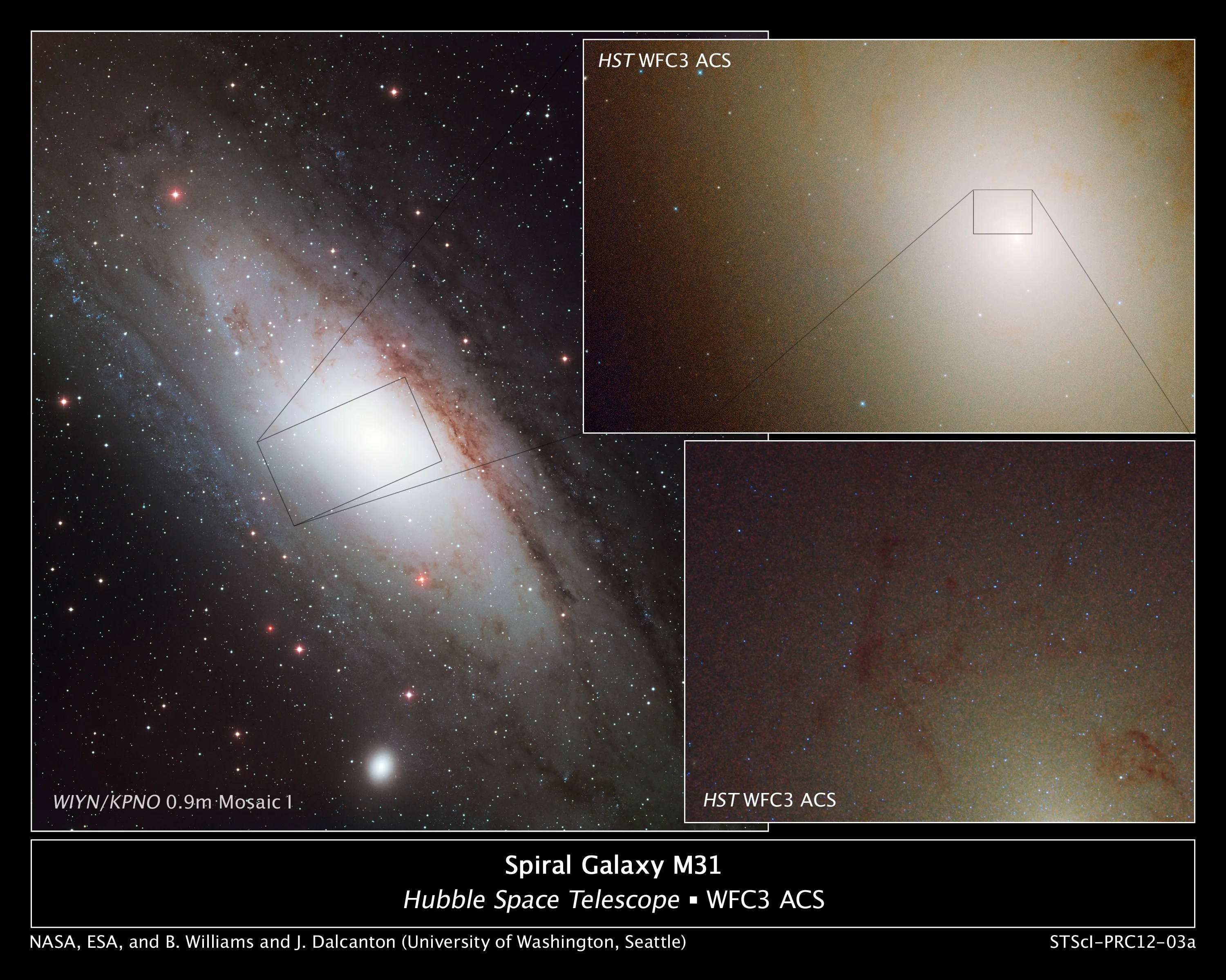 Andromeda galaxy and 'ultra-blue' stars