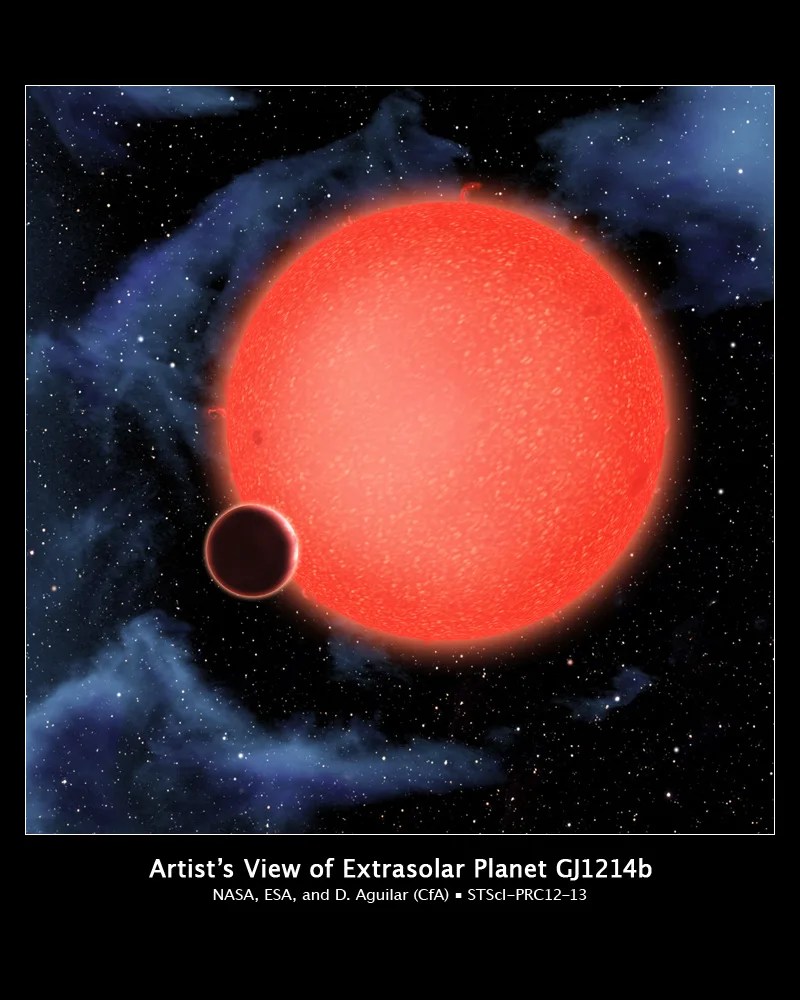 ARTIST'S VIEW OF EXTRASOLAR PLANET GJ1214B