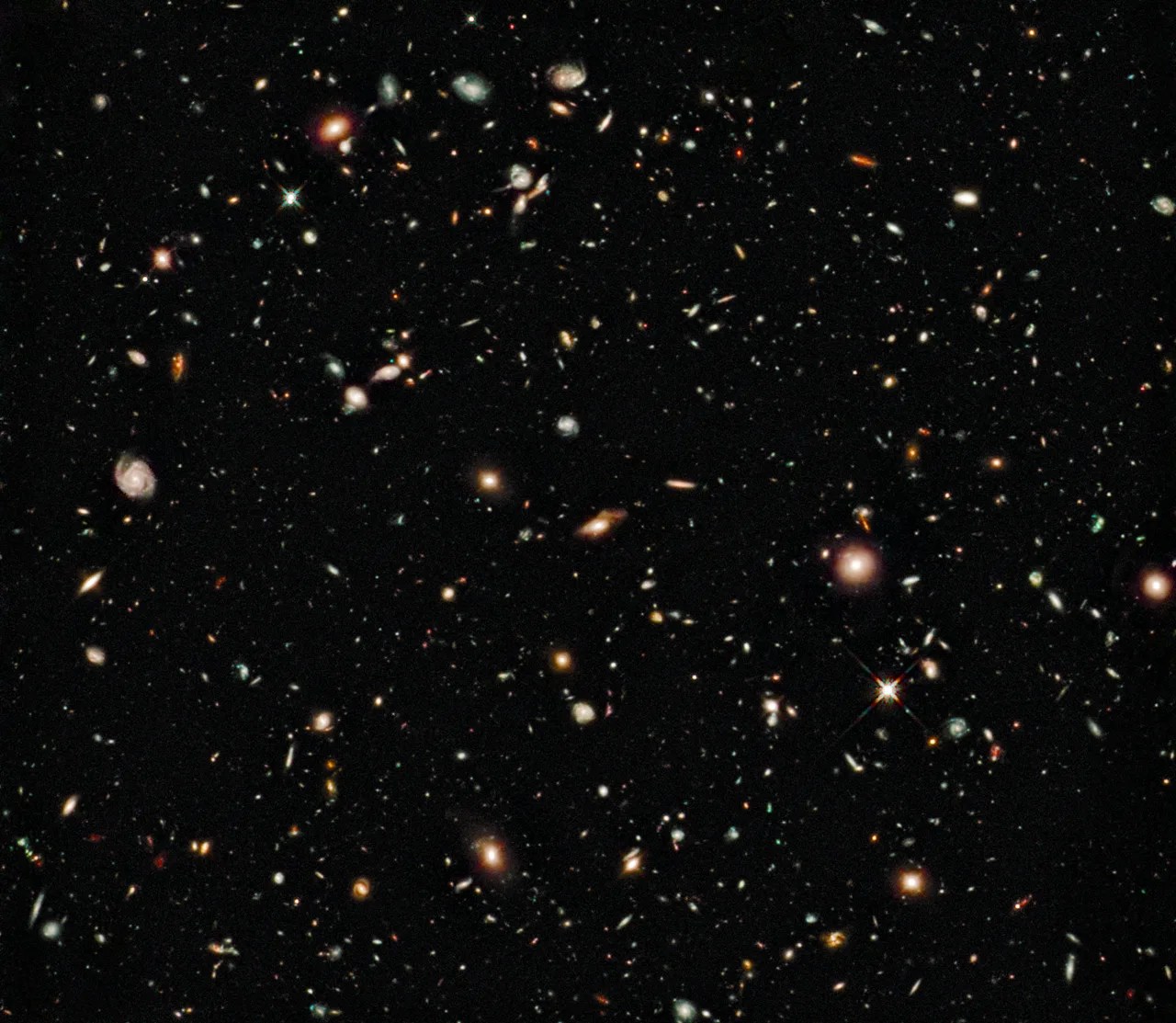 2009 updated Hubble Ultra Deep Field image