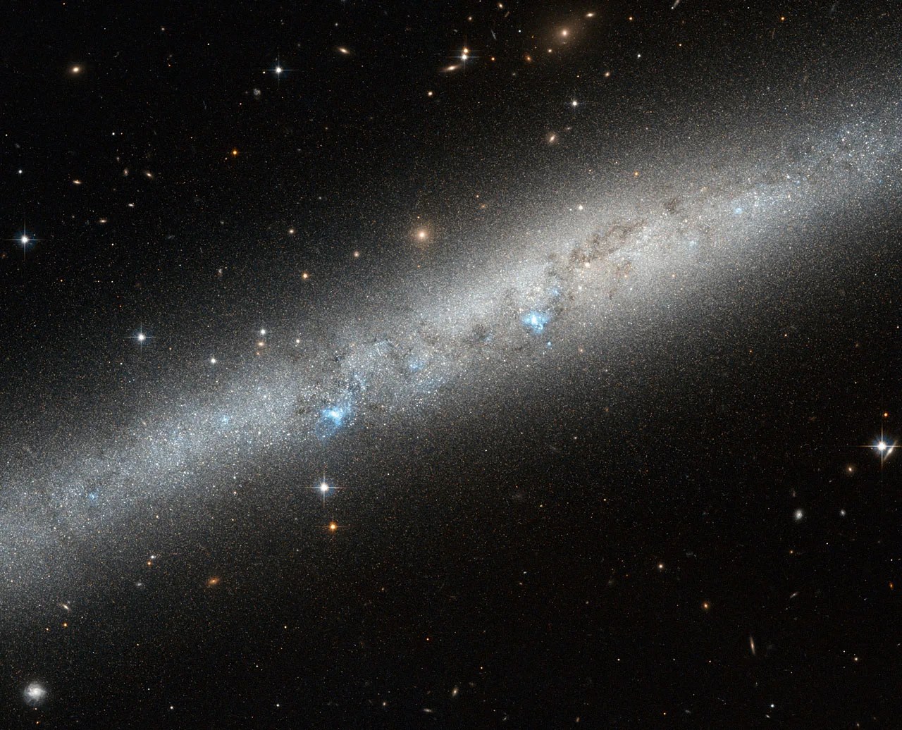 Hubble image of part of spiral galaxy IC 5052