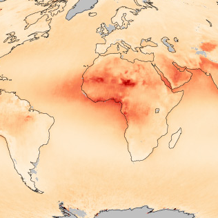 Satellite data visualization in Africa
