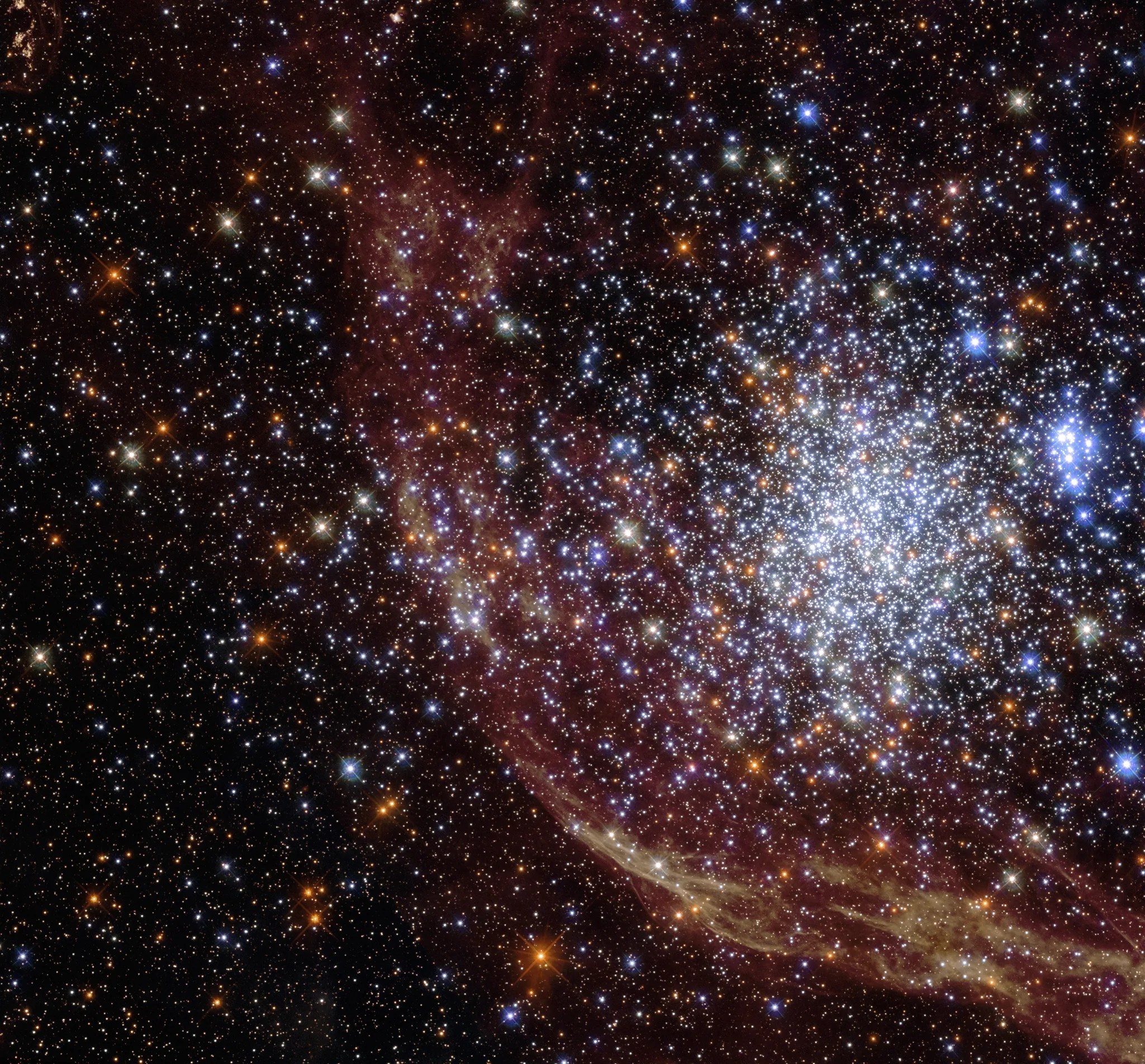Hubble Captures Dual Views of an Unusual Star Cluster - NASA Science