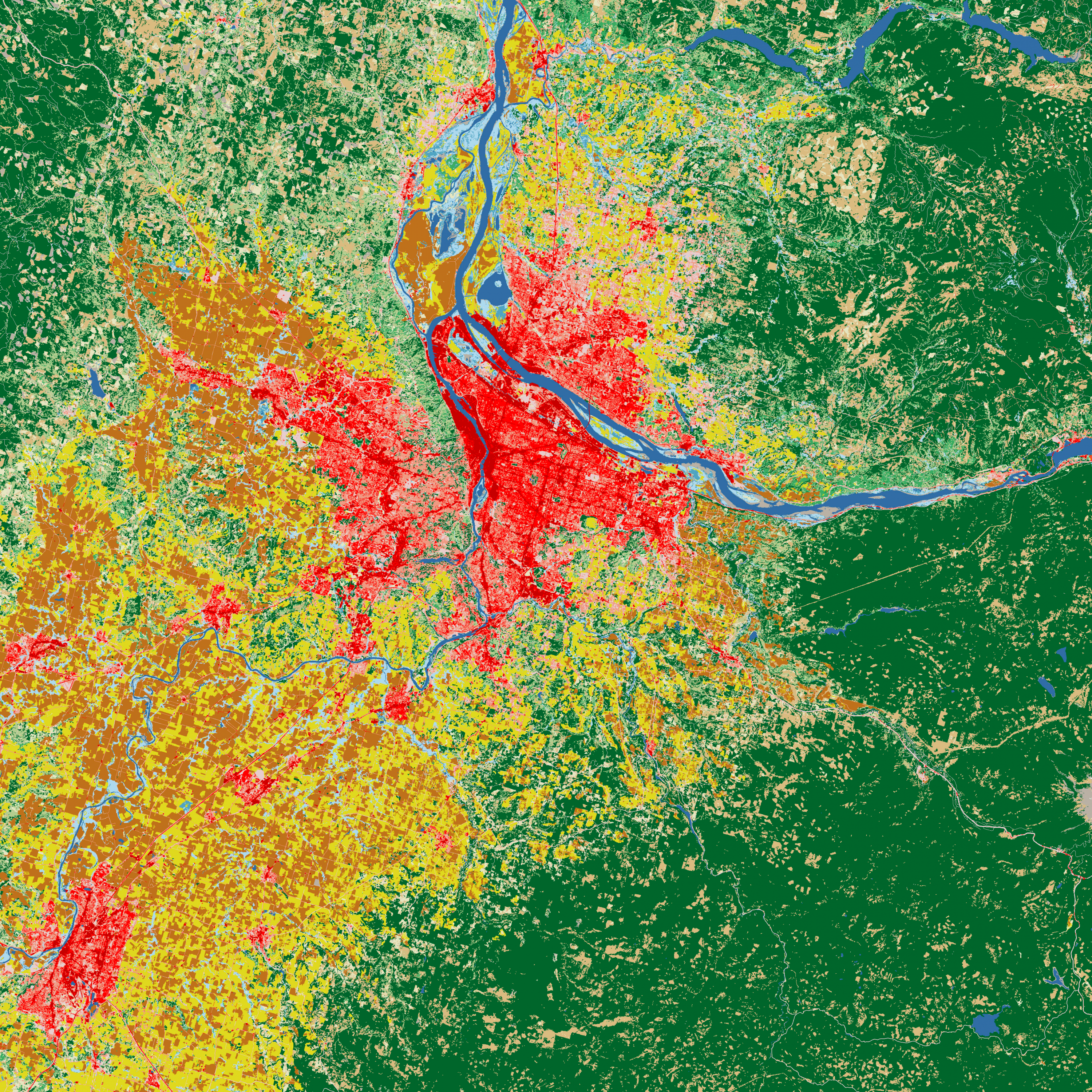 Portland satellite image