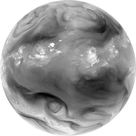 Water vapor data of Earth
