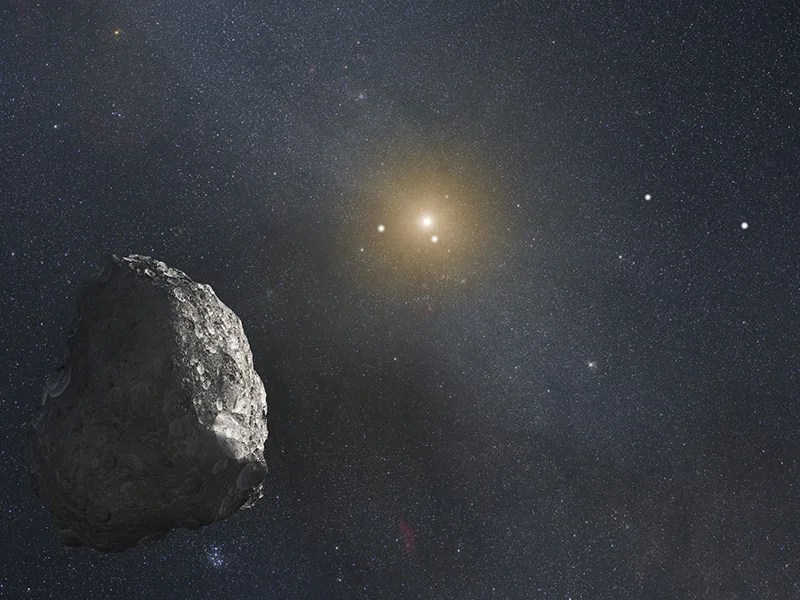 Artists concept of Kuiper Belt Object far from the Sun