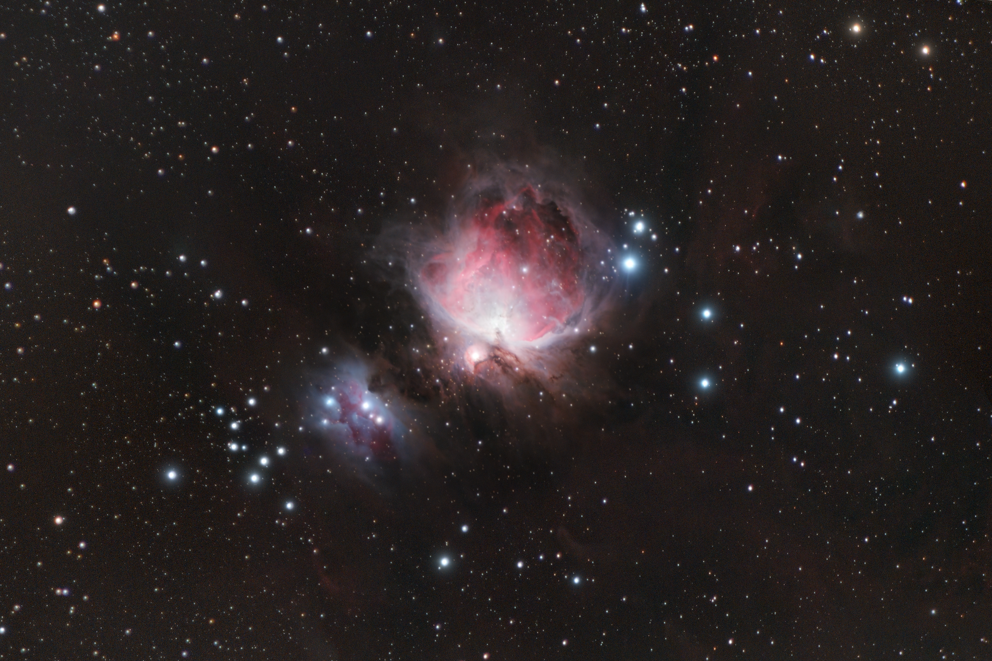 The Orion Nebula imaged in HaRGB.
