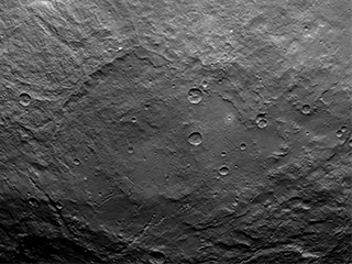 Dawn Survey Orbit Image 31 This image, taken by NASA's Dawn spacecraft, shows dwarf planet Ceres from an altitude of 2,700 miles (4,400 kilometers). The image, with a resolution of 1,400 feet (410 meters) per pixel, was taken on June 25, 2015.