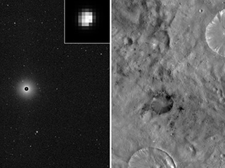 Images of the giant asteroid Vesta taken by NASA's Dawn spacecraft in 2011 and 2012
