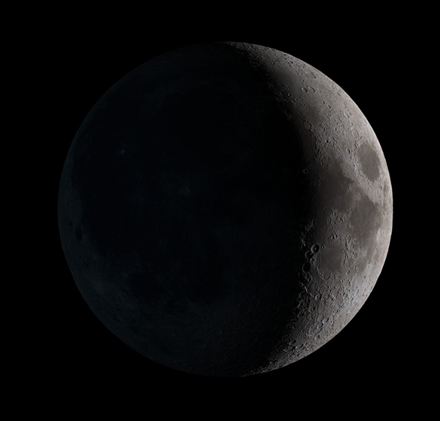 Moon at Waxing Crescent Phase